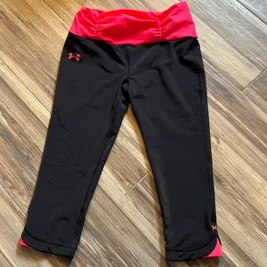 Women’s High Vis Pink & Black Under Armour Leggings